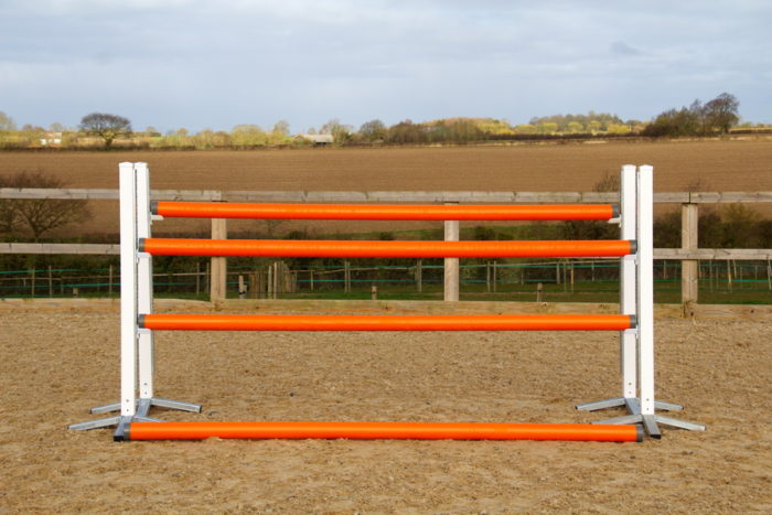 4 Pole 1.65m Oxer Show Jump Orange