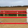 4 Pole 1.65m Oxer Show Jump Red