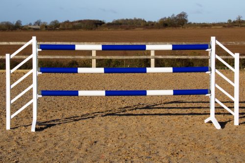 Blue & White Plastic Show Jump Poles