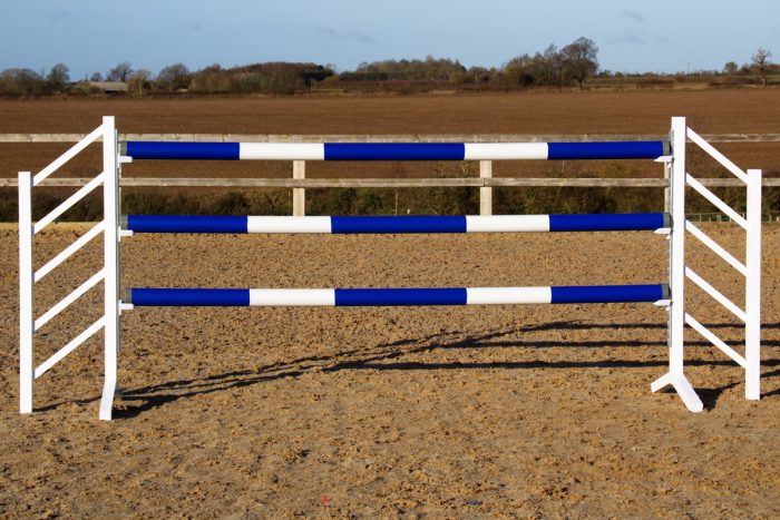 Blue & White Plastic Show Jump Poles