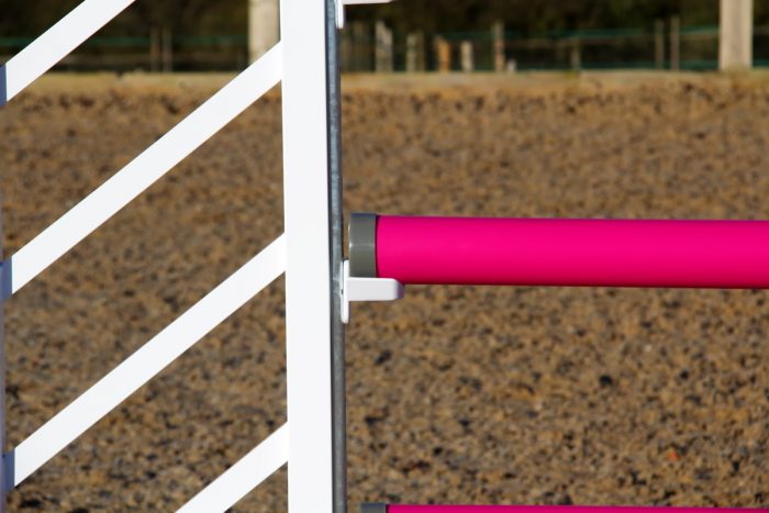Pink and White Plastic Show Jump Poles
