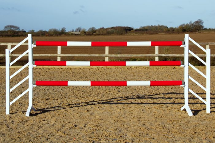 Red & White Plastic Show Jump Poles