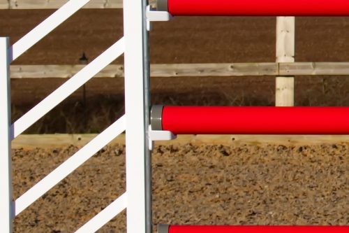 Red & White Plastic Show Jump Poles