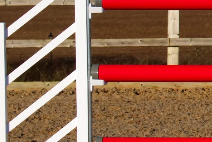 Red & White Plastic Show Jump Poles