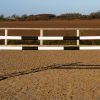 Black & White Plastic Show Jump Poles