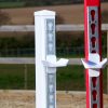 White & Red Jump Stands